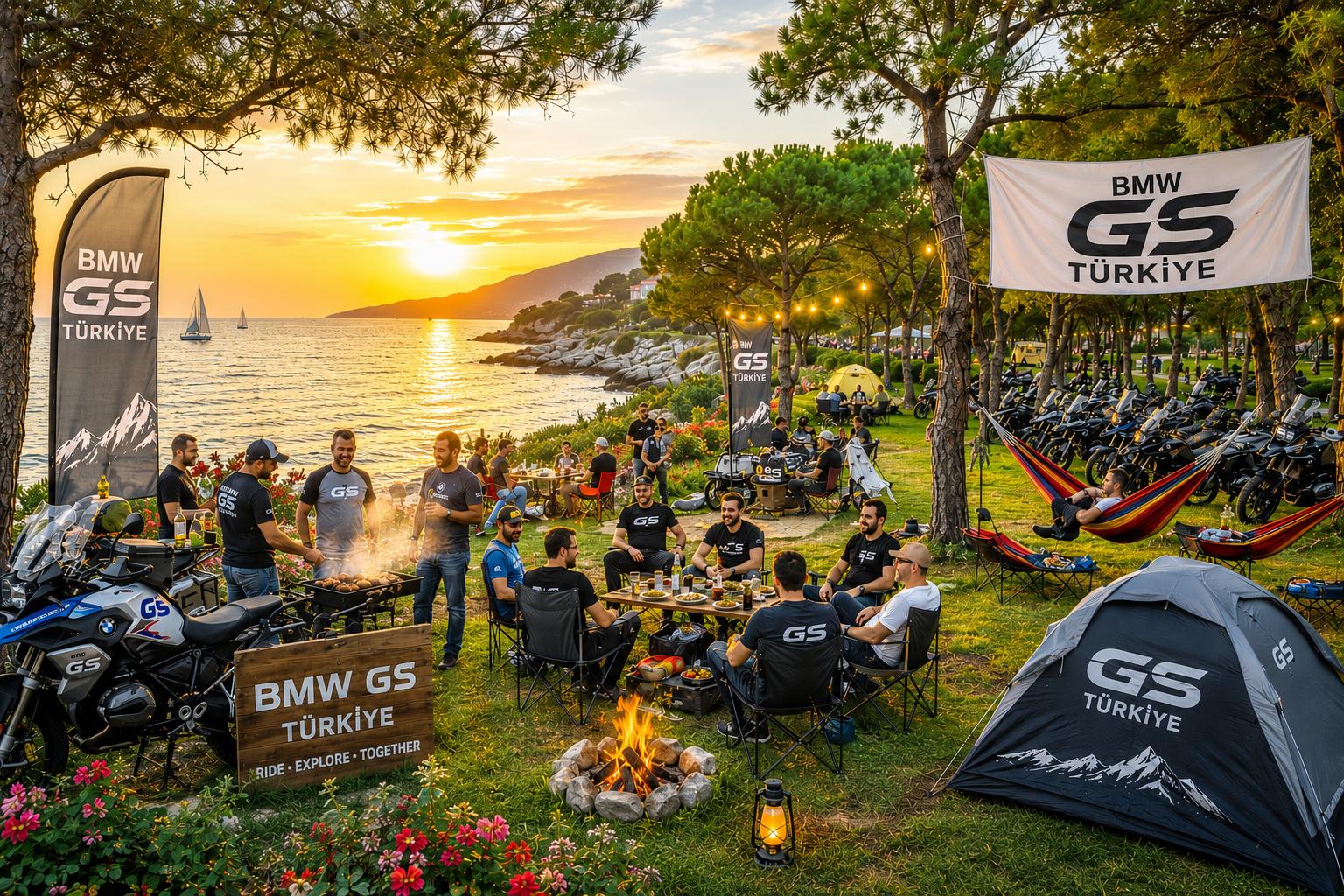 BMW GS CLUB TÜRKİYE deniz çadır mangal